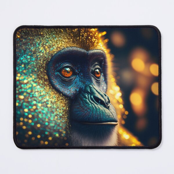 Item preview, Look of a monkey with hair made of rhinestones and sequins designed and sold by Maelgoa.
