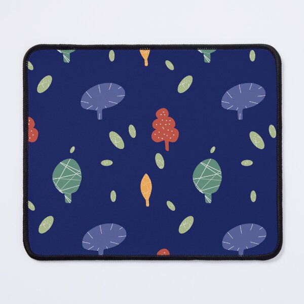 Item preview, Tree colorful textured abstract deep blue pattern designed and sold by Yana Mustafina | Boho Soulful Designs.