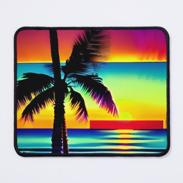 Item preview, 80s Neon Abstract Beach Serenity 42 designed and sold by Benito Del Ray.