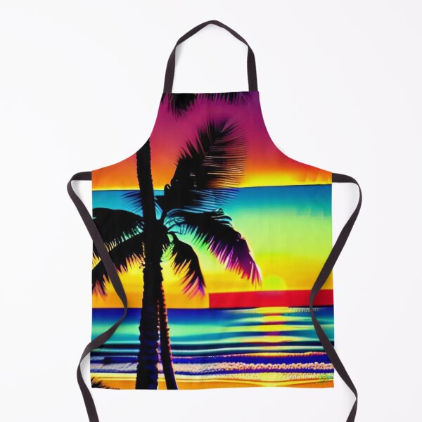 Item preview, 80s Neon Abstract Beach Serenity 42 designed and sold by Benito Del Ray.