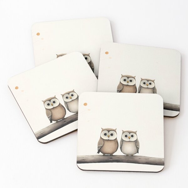 Artikelvorschau, Owls in Love entworfen und verkauft von tropicaltee.
