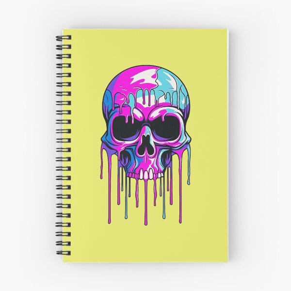Item preview, Colorful Dripping Skull | Colorful Melting Skull | Graffiti Skull designed and sold by CoolHippoQuotes.
