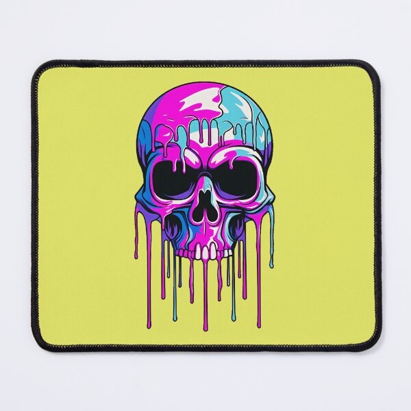 Item preview, Colorful Dripping Skull | Colorful Melting Skull | Graffiti Skull designed and sold by CoolHippoQuotes.