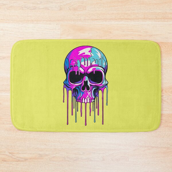 Item preview, Colorful Dripping Skull | Colorful Melting Skull | Graffiti Skull designed and sold by CoolHippoQuotes.