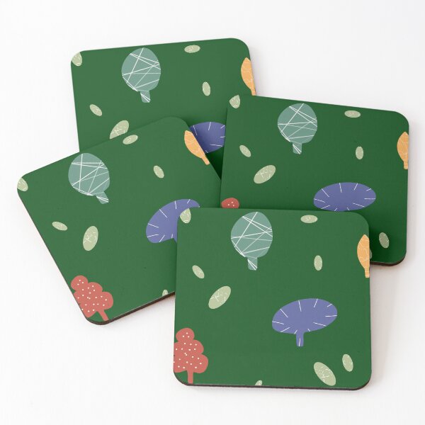 Item preview, Tree colorful textured abstract deep green pattern designed and sold by Yana Mustafina | Boho Soulful Designs.