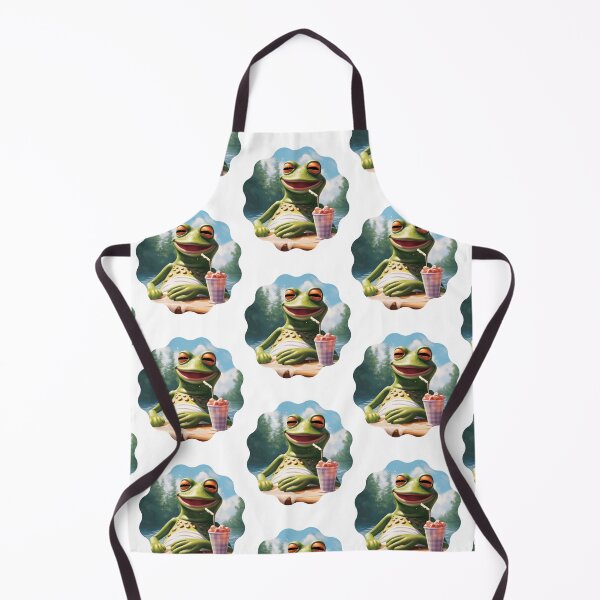 Item preview, Funny Frog Summer Sunbathing Frog designed and sold by ArtFromBeyond.
