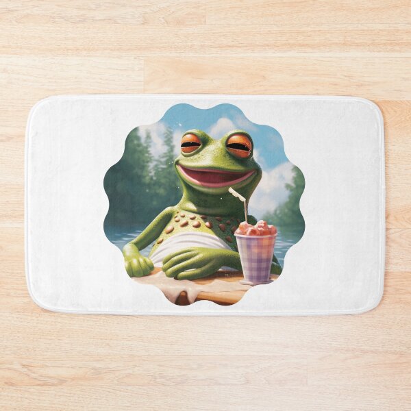 Item preview, Funny Frog Summer Sunbathing Frog  designed and sold by ArtFromBeyond.