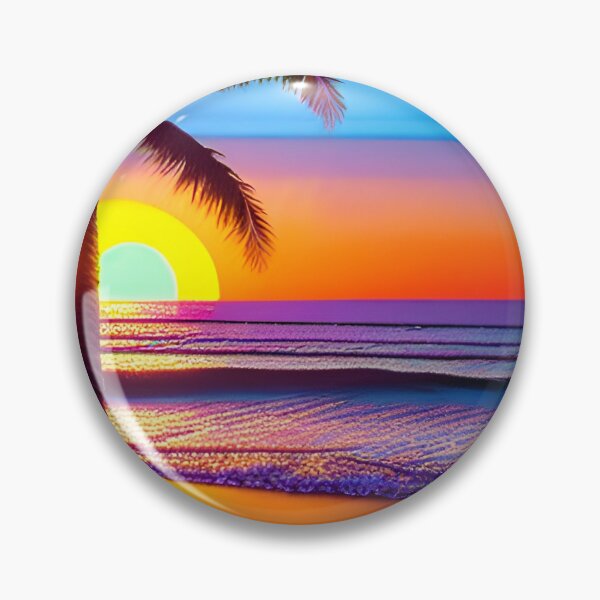 Artikelvorschau, 80er Jahre Neon Abstract Beach Serenity 43 entworfen und verkauft von Benito Del Ray.