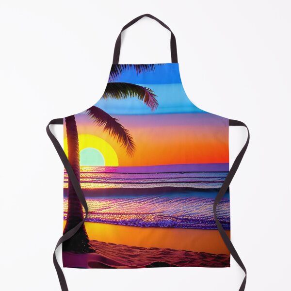 Aperçu de l'œuvre 80s Neon Abstract Beach Sérénité 43 créée et vendue par Benito Del Ray.
