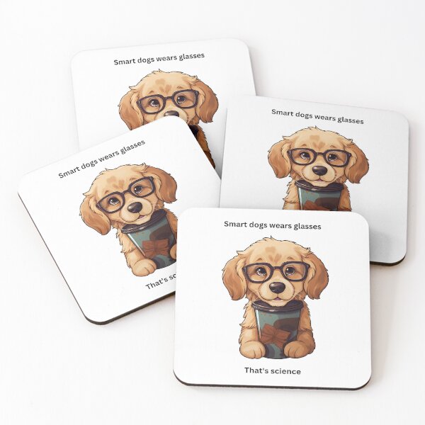 Item preview, Golden Retriever With Glasses designed and sold by StorylineStyle.