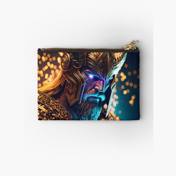 Item preview, Portrait of the god Thor in golden armor designed and sold by Maelgoa.