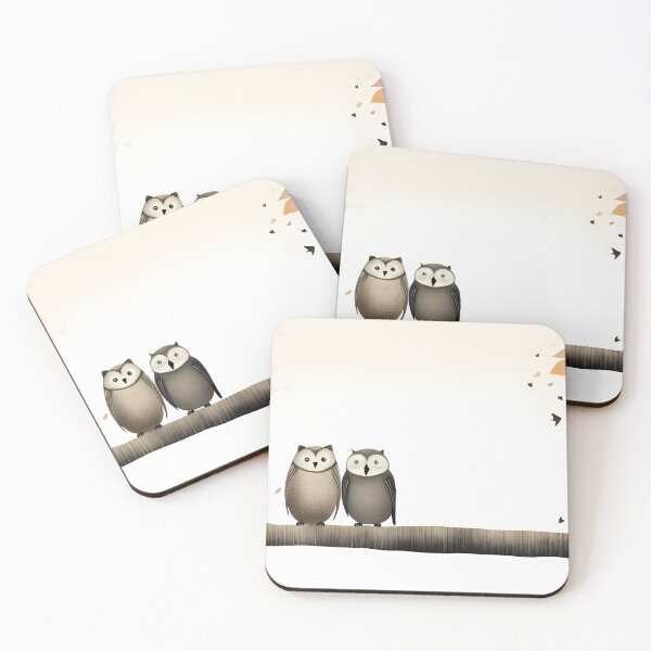 Artikelvorschau, Owls in Love entworfen und verkauft von tropicaltee.