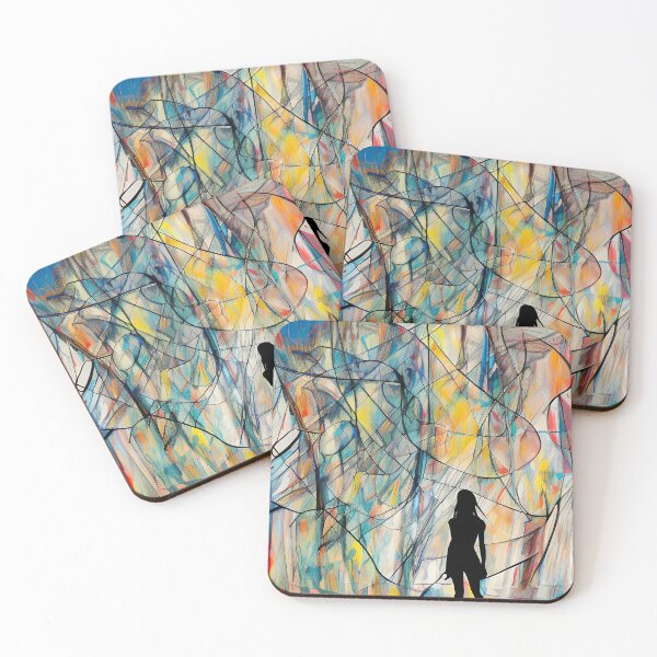 Item preview, Colorful Abstract Silhouette designed and sold by Poetic Patterns Studio.