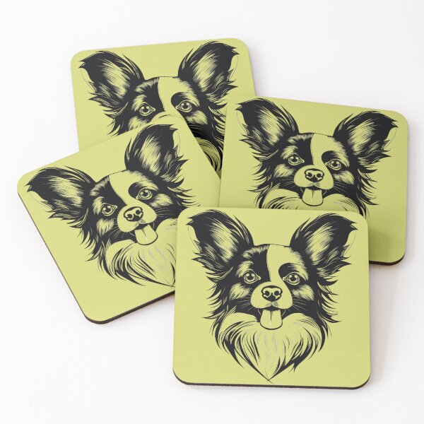 Item preview, Papillon Head Clip Art Graphic designed and sold by KumbayArt.