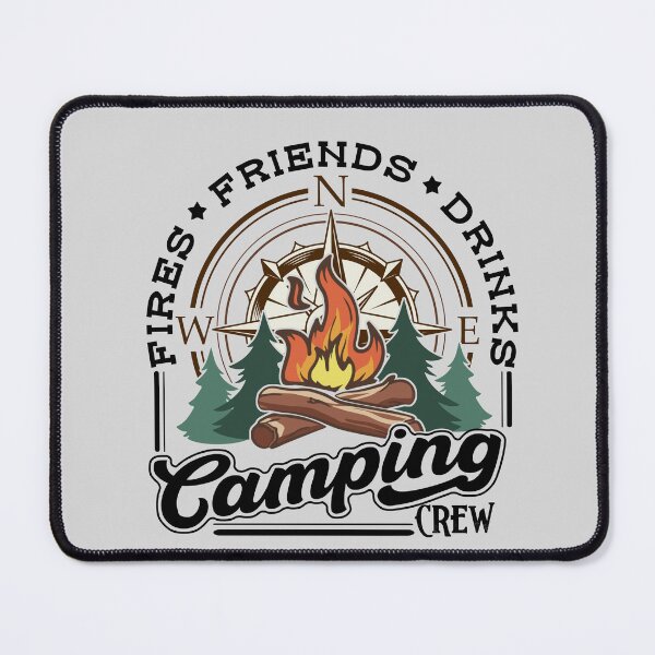 Item preview, Fire, Friends and Drinks, Camping Sweatshirt, by DAM Creative, designed and sold by DAM Creative ⭐⭐⭐⭐⭐.