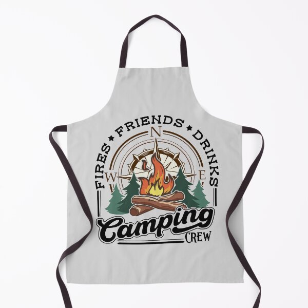 Item preview, Fire, Friends and Drinks, Camping Sweatshirt, by DAM Creative, designed and sold by DAM Creative ⭐⭐⭐⭐⭐.