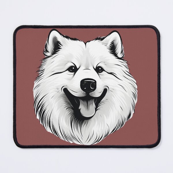Item preview, Samoyed Head Clip Art Graphic designed and sold by KumbayArt.