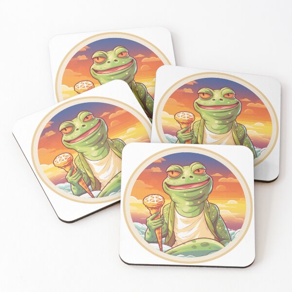 Item preview, Funny Frog Summer Sunbathing Frog  designed and sold by ArtFromBeyond.