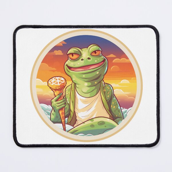 Item preview, Funny Frog Summer Sunbathing Frog designed and sold by ArtFromBeyond.