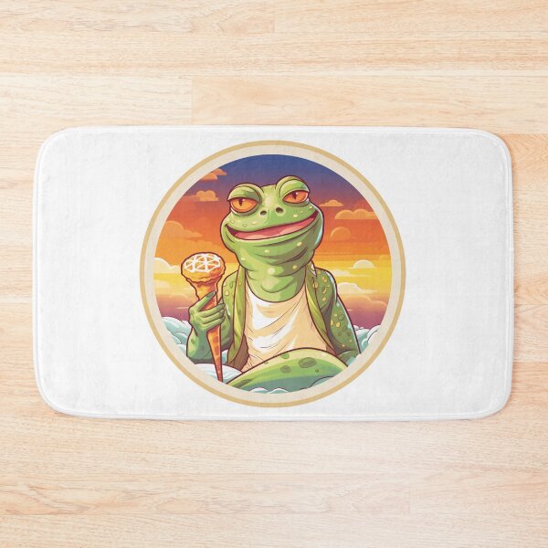 Item preview, Funny Frog Summer Sunbathing Frog  designed and sold by ArtFromBeyond.
