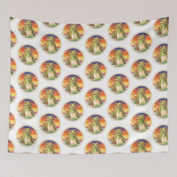 Item preview, Funny Frog Summer Sunbathing Frog  designed and sold by ArtFromBeyond.
