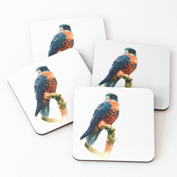Item preview, Sparrow hawk on tree branch designed and sold by ColorOfBirds.