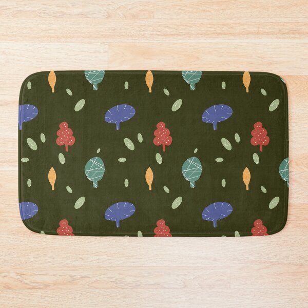 Item preview, Tree colorful textured abstract green fun pattern designed and sold by Yana Mustafina | Boho Soulful Designs.