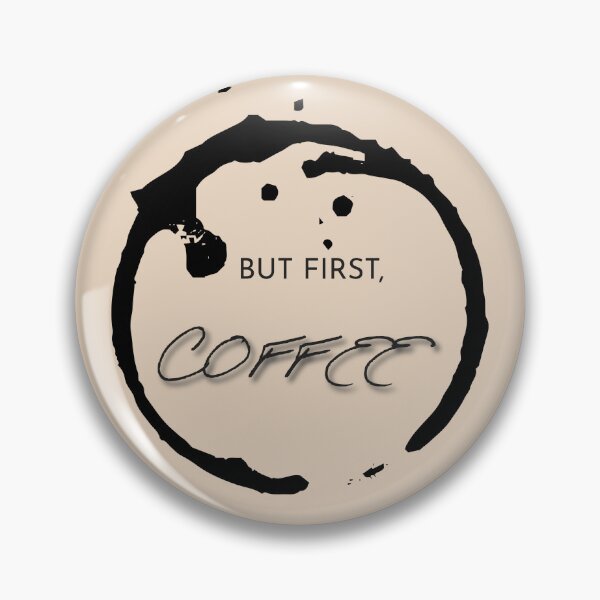Item preview, But first, coffee text on a beige background designed and sold by Digital-Thought.