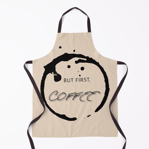 Item preview, But first, coffee text on a beige background designed and sold by Digital-Thought.