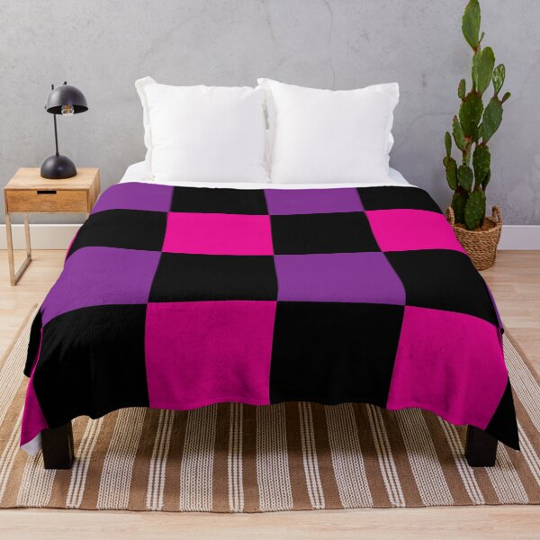 Item preview, Pink Purple and Black Checkerboard designed and sold by mamahellfire31.