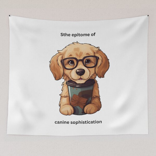 Item preview, Golden Retriever With Glasses designed and sold by StorylineStyle.