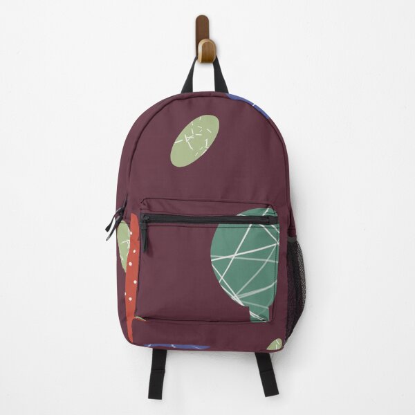 Item preview, Tree colorful textured abstract plum cute pattern designed and sold by Yana Mustafina | Boho Soulful Designs.