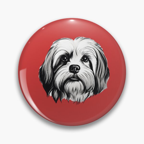 Item preview, Lhasa Apso Head Clip Art Graphic designed and sold by KumbayArt.