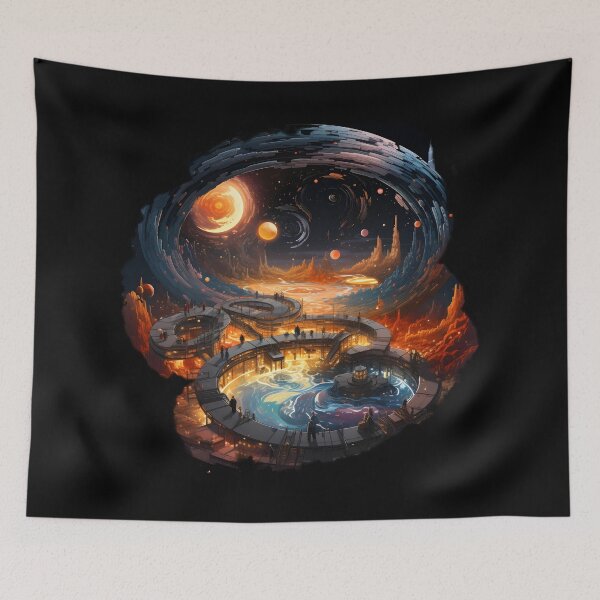 Item preview, Celestial Radiance: Surreal Architectural Landscape designed and sold by BNCH44.