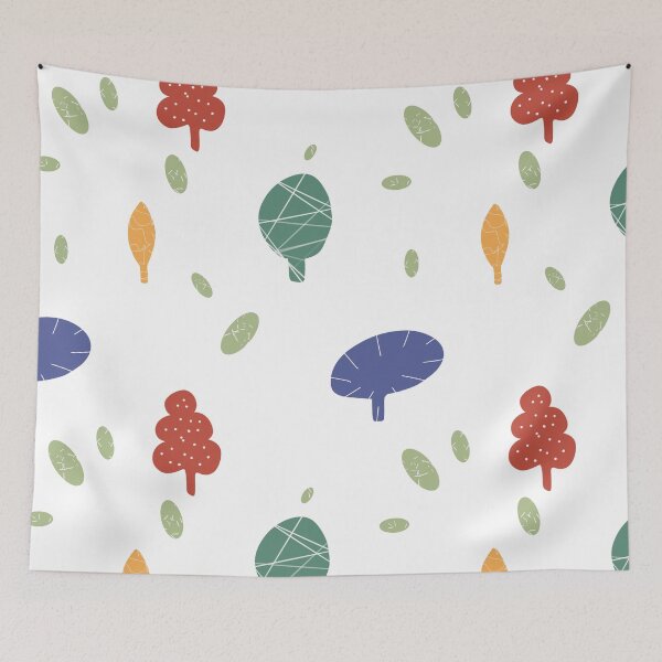 Item preview, Tree colorful textured abstract a seamless pattern designed and sold by Yana Mustafina | Boho Soulful Designs.
