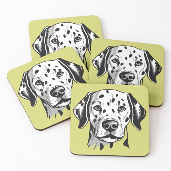 Item preview, Dalmatian Head Clip Art Graphic designed and sold by KumbayArt.