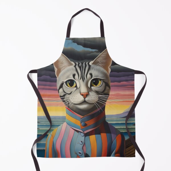 Item preview, Seaside Serenade - A Colorful Cat by the Expansive Ocean designed and sold by vadimcarazan.