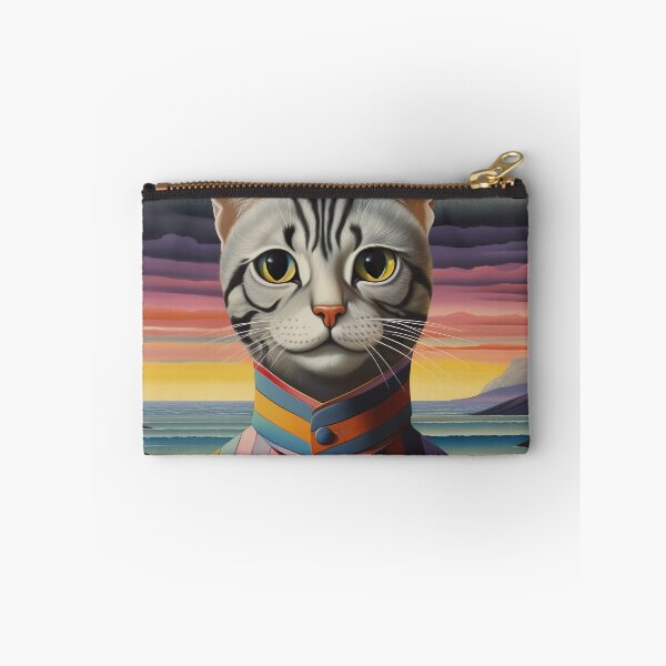 Item preview, Seaside Serenade - A Colorful Cat by the Expansive Ocean designed and sold by vadimcarazan.