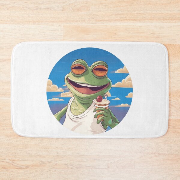 Item preview, Funny Frog Summer Sunbathing Frog  designed and sold by ArtFromBeyond.