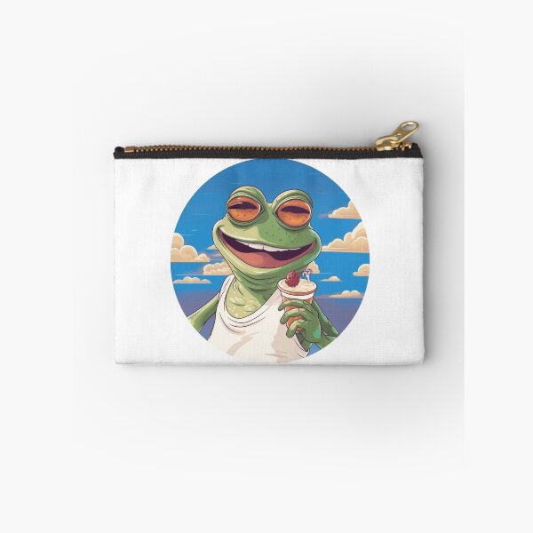 Item preview, Funny Frog Summer Sunbathing Frog  designed and sold by ArtFromBeyond.