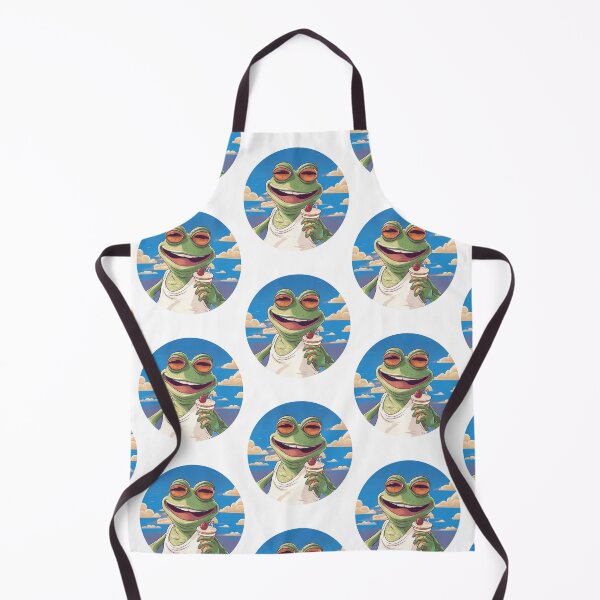 Item preview, Funny Frog Summer Sunbathing Frog designed and sold by ArtFromBeyond.