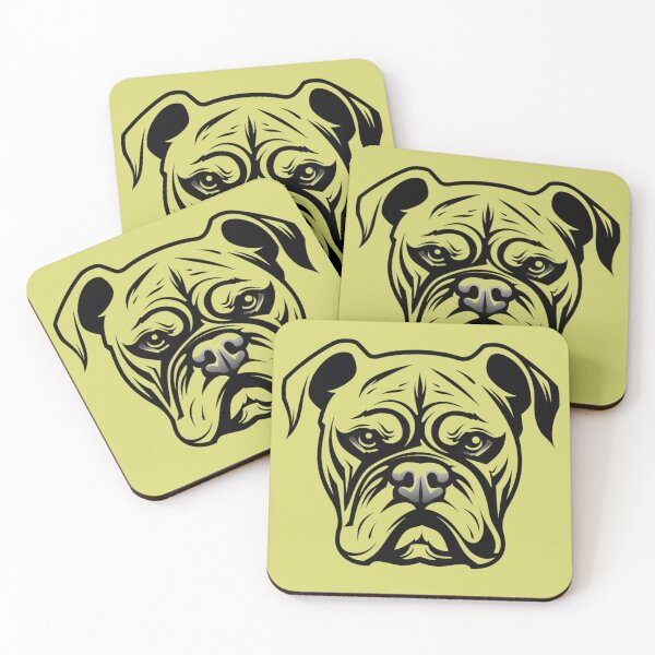 Item preview, Bulldog Head Clip Art Graphic designed and sold by KumbayArt.