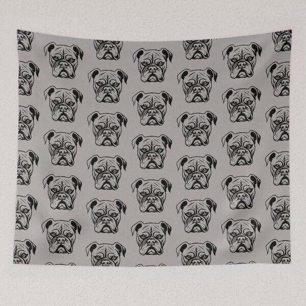 Item preview, Bulldog Head Clip Art Graphic designed and sold by KumbayArt.