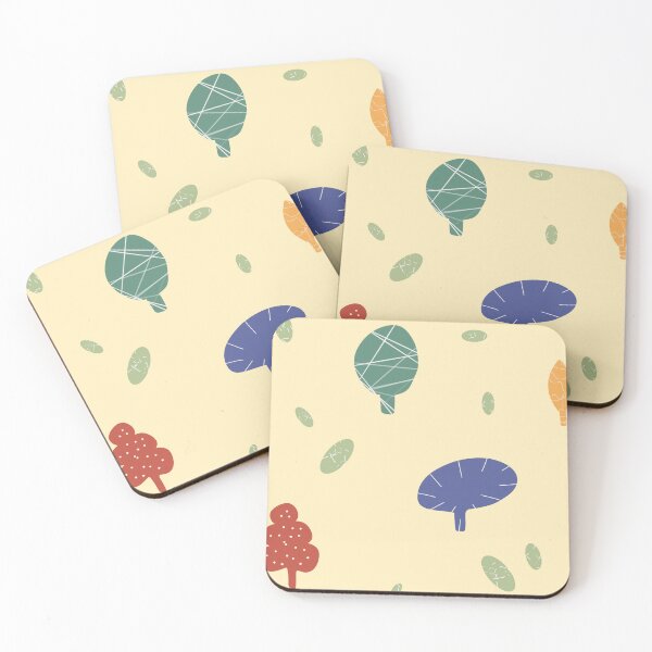 Item preview, Tree colorful textured abstract cute beige pattern designed and sold by Yana Mustafina | Boho Soulful Designs.