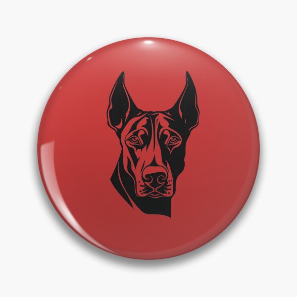 Item preview, Dobermann Head Clip Art Graphic designed and sold by KumbayArt.