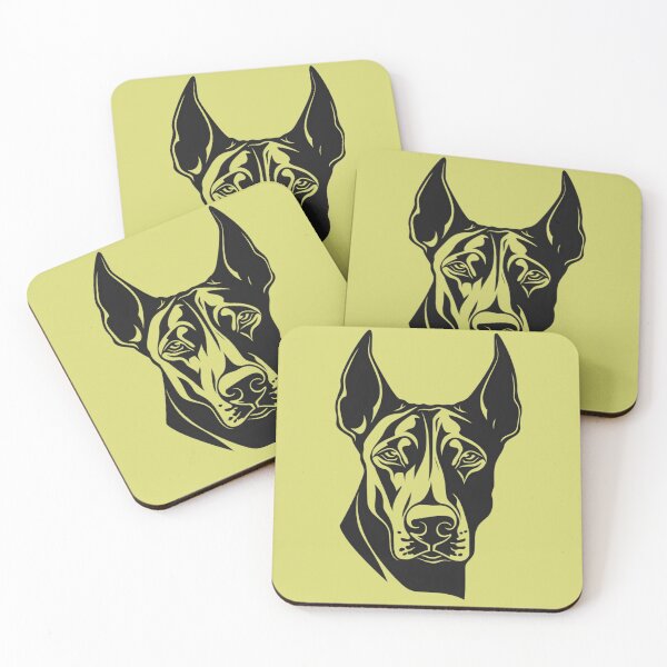 Item preview, Dobermann Head Clip Art Graphic designed and sold by KumbayArt.