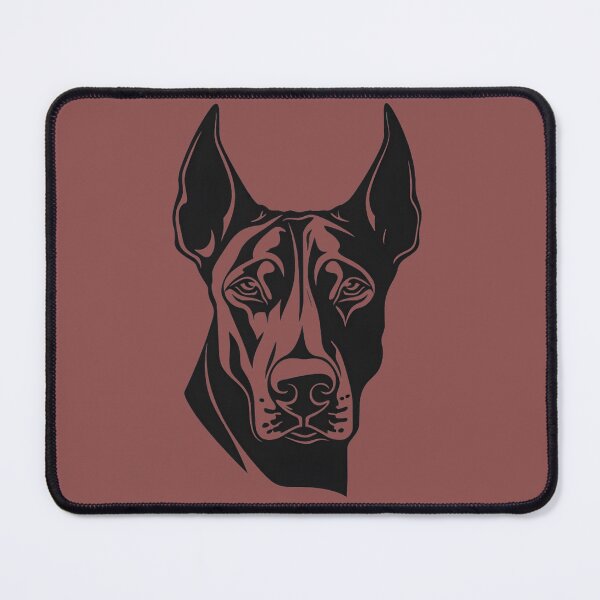 Item preview, Dobermann Head Clip Art Graphic designed and sold by KumbayArt.