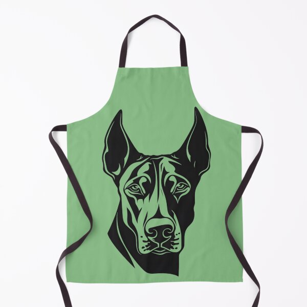 Item preview, Dobermann Head Clip Art Graphic designed and sold by KumbayArt.