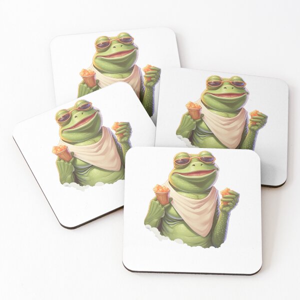 Item preview, Funny Frog Summer Sunbathing Frog  designed and sold by ArtFromBeyond.