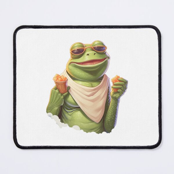 Item preview, Funny Frog Summer Sunbathing Frog designed and sold by ArtFromBeyond.